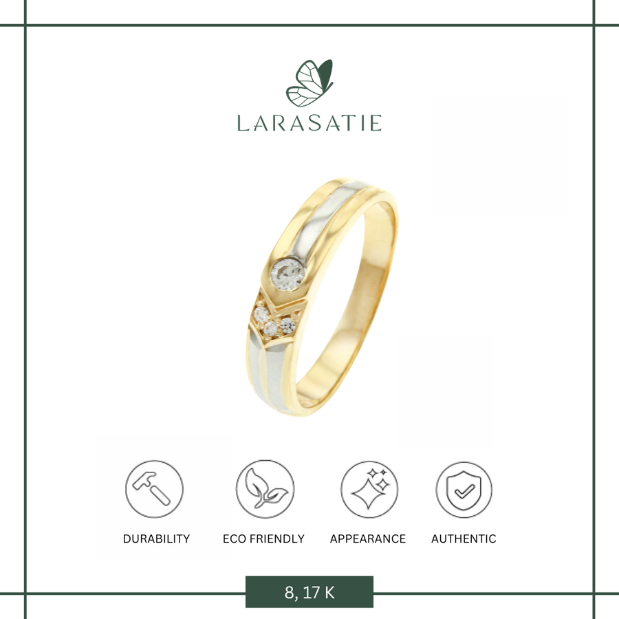 Larasatie - Perhiasan Cincin Emas - Wedding - WR 05