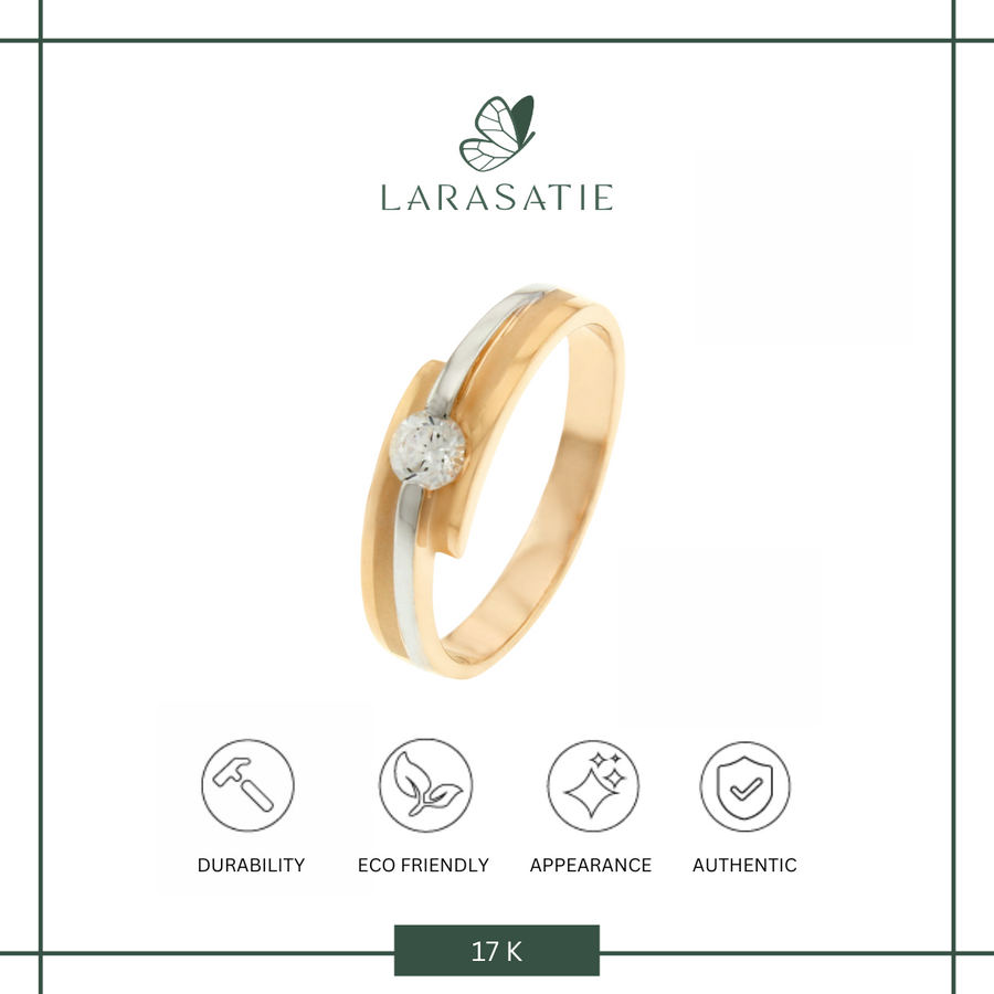 Larasatie - Perhiasan Cincin Emas - Wedding - WR 17