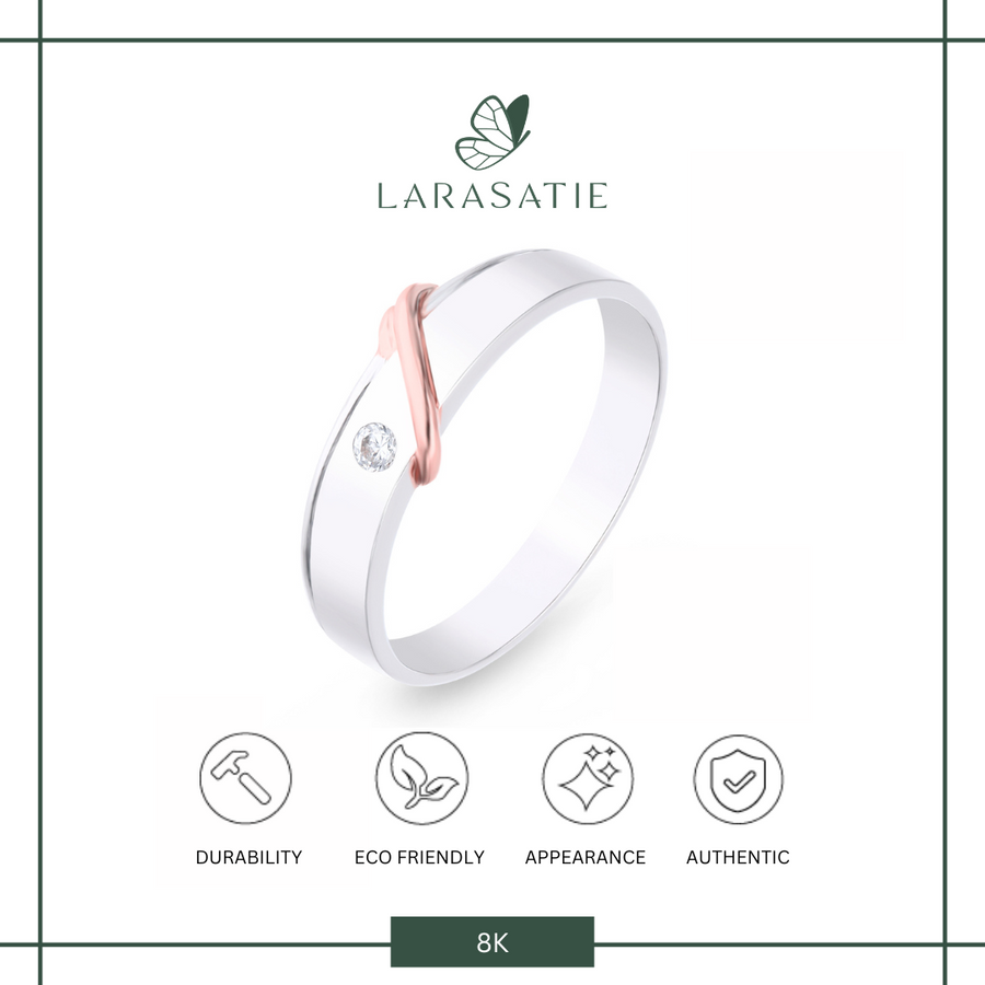 Larasatie - Perhiasan Cincin Emas - Wedding - WR 54