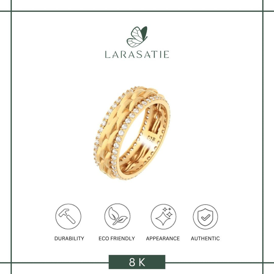 Larasatie - Cincin Perhiasan Emas - Saguna