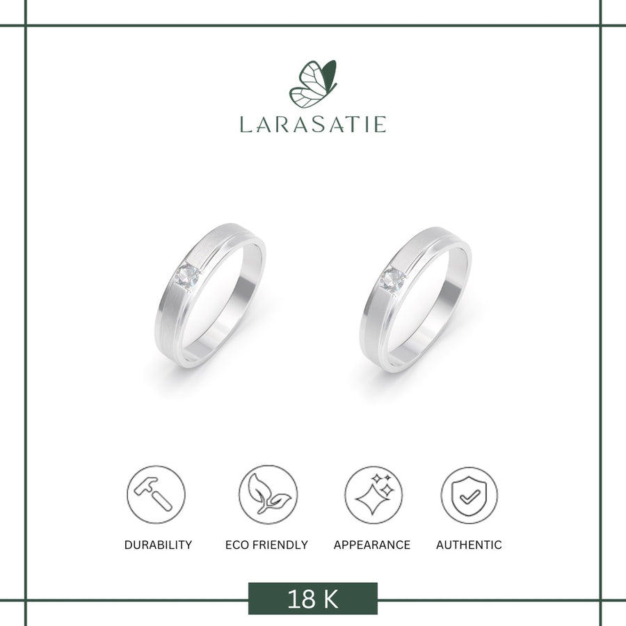 Larasatie - Perhiasan Cincin Emas - Wedding - Carra