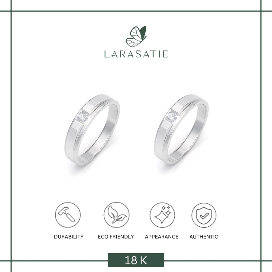 Larasatie - Perhiasan Cincin Emas - Wedding - Canna