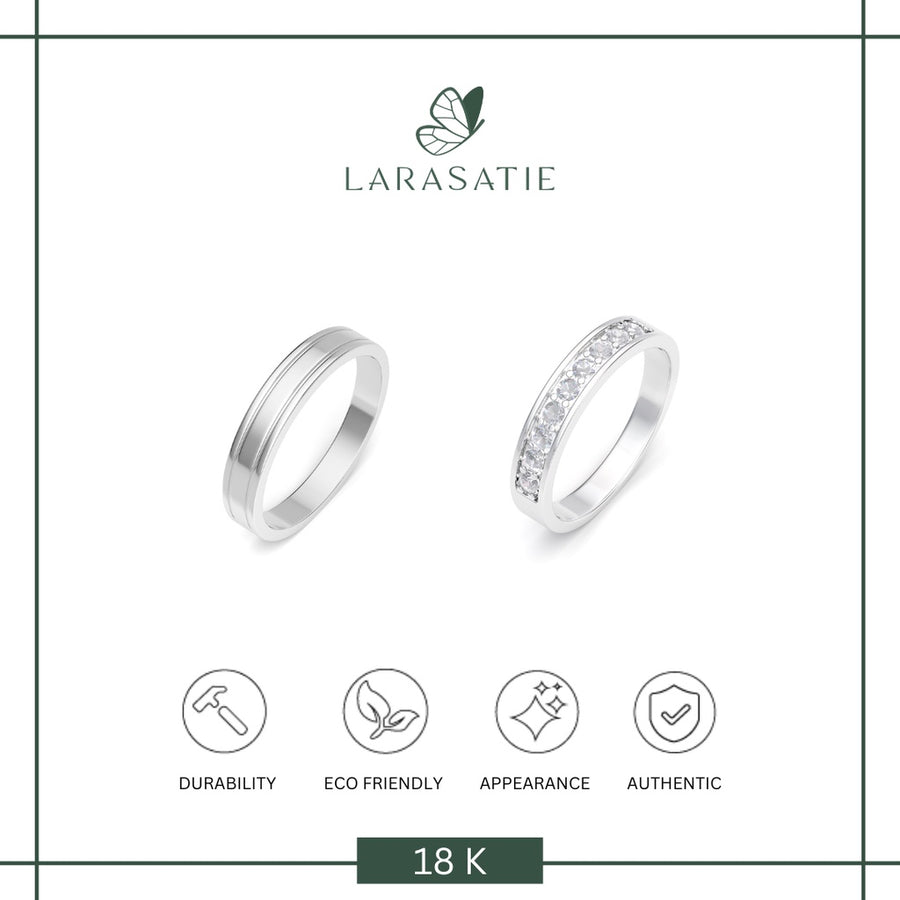 Larasatie - Perhiasan Cincin Emas - Wedding - Caffa
